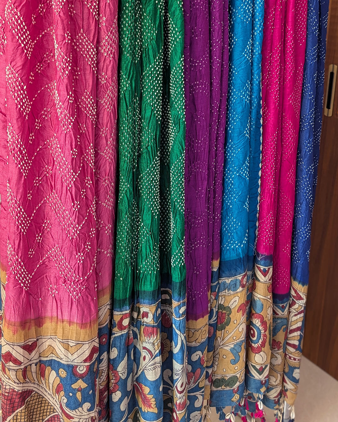 Silk Bandhani Dupattas