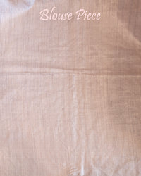 Off White Pure Tussar Silk Embroidered Saree – Handloom Saree Online India | Elegantt Drapes