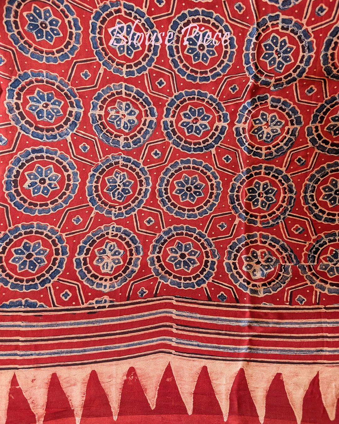 Black Red Modal Silk Ajrakh Saree – Ajrakh Saree Online India | Elegantt Drapes