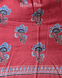 Black Red Modal Silk Ajrakh Saree 2 – Ajrakh Saree Online India | Elegantt Drapes