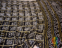 Black Gharchola Pure Gaji Silk Bandhani Saree Saree – Handloom Saree Online India | Elegantt Drapes