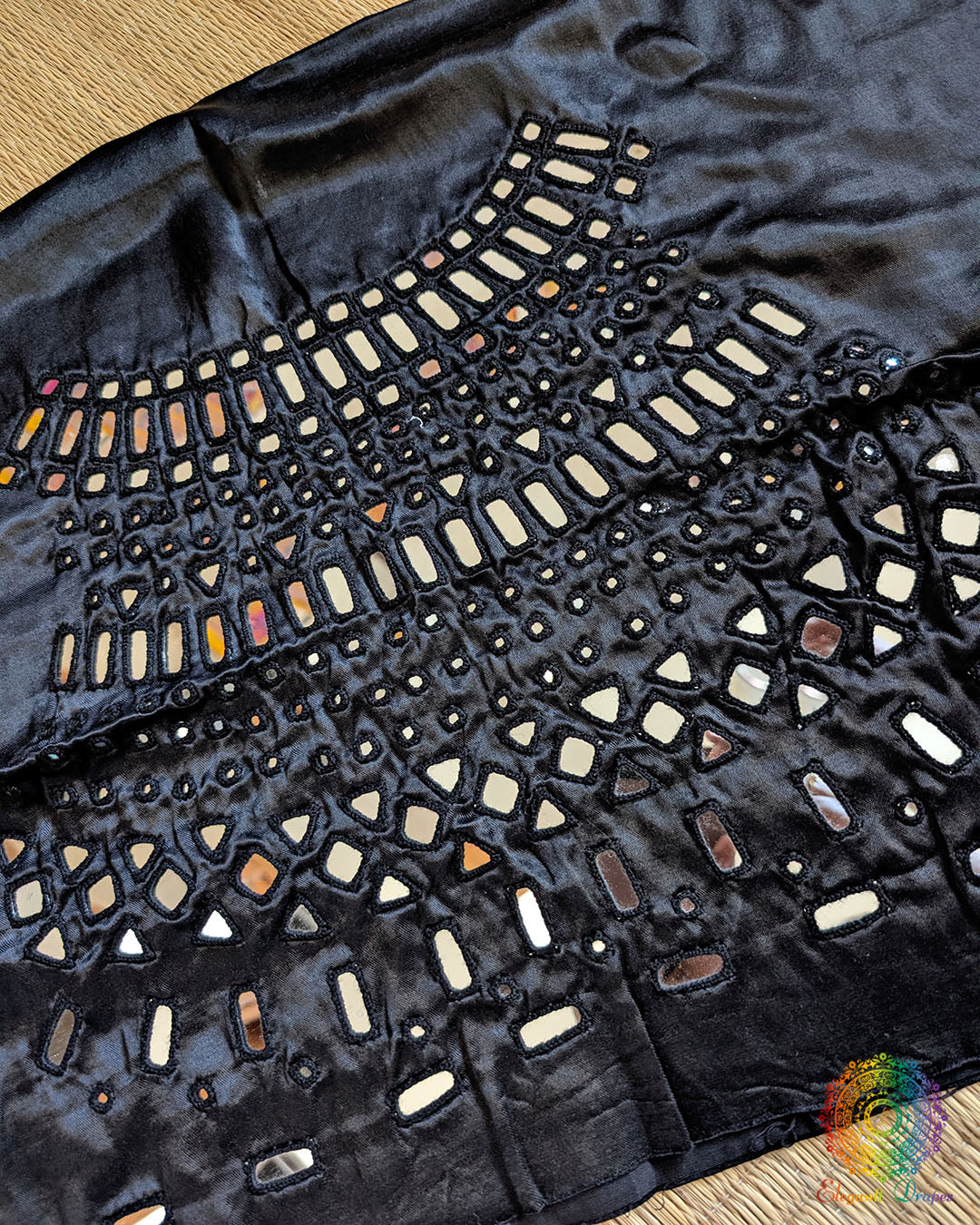 Back Mashru Silk Kutch Mirror Work Blouse – Handloom Saree Online India | Elegantt Drapes