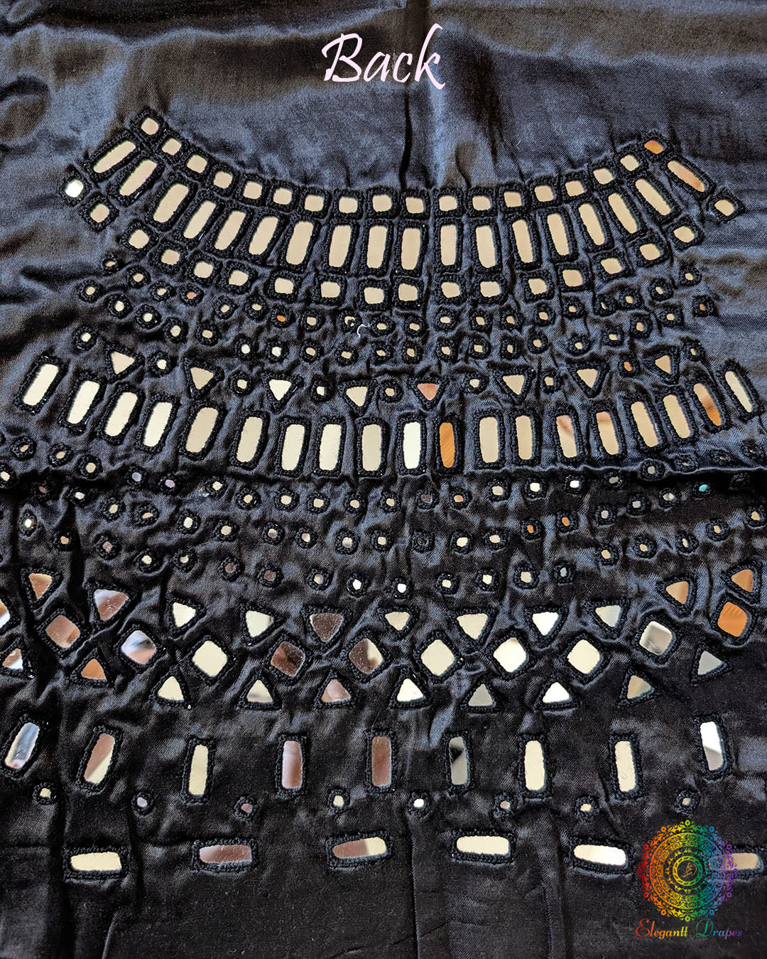 Back Mashru Silk Kutch Mirror Work Blouse – Handloom Saree Online India | Elegantt Drapes