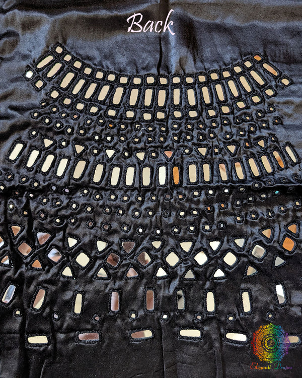 Back Mashru Silk Kutch Mirror Work Blouse – Handloom Saree Online India | Elegantt Drapes