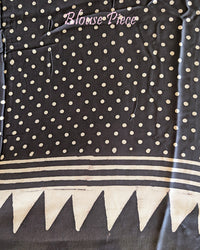 Black Modal Silk Ajrakh Saree – Ajrakh Saree Online India | Elegantt Drapes