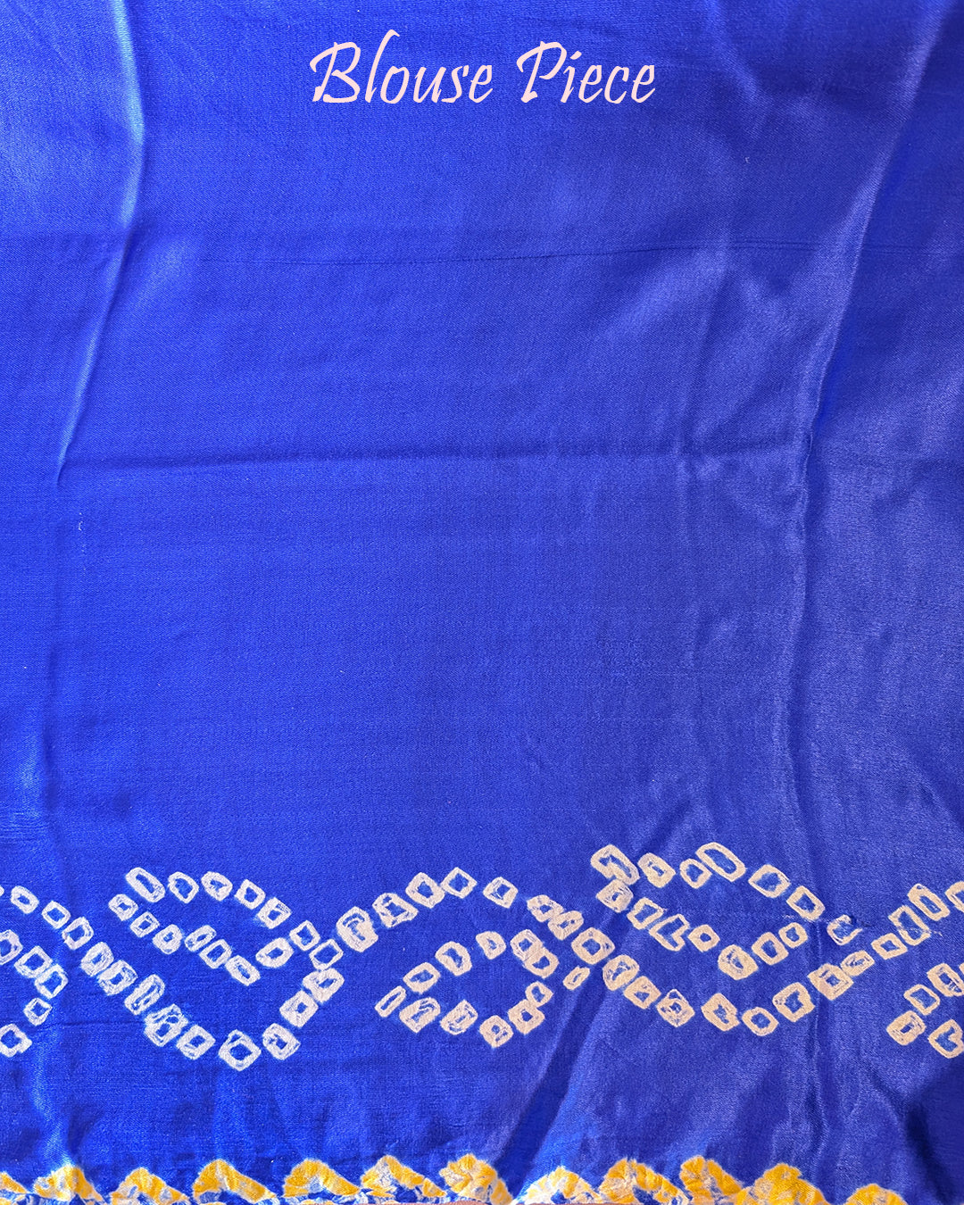 Blue Pure Gajji Silk Bandhani Saree – Bandhani Saree Online India | Elegantt Drapes
