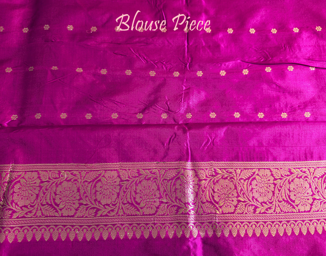 Blue Pure Banarasi Handloom Katan Silk Saree – Handloom Saree Online India | Elegantt Drapes