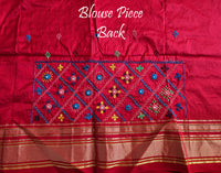 Blue Lambani Handwork Pure Ilkal Silk Saree – Ilkal Handloom Saree Online India | Elegantt Drapes