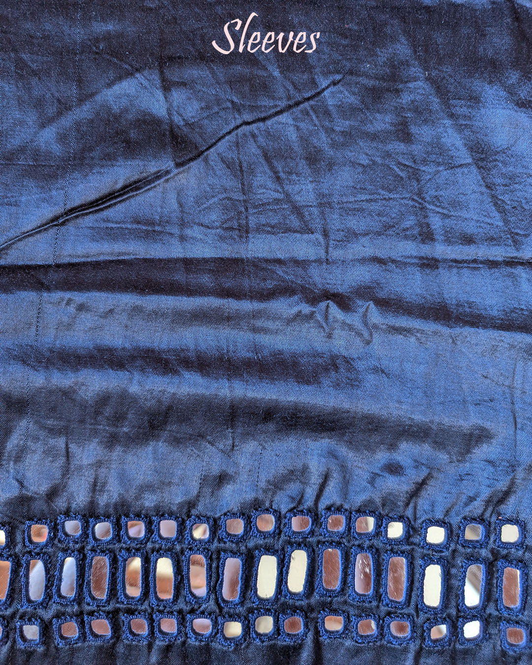 Blue Mashru Silk Kutch Mirror Work Blouse – Handloom Saree Online India | Elegantt Drapes