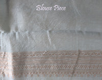 Grey Banarasi Handloom Pure Linen Saree – Handloom Saree Online India | Elegantt Drapes