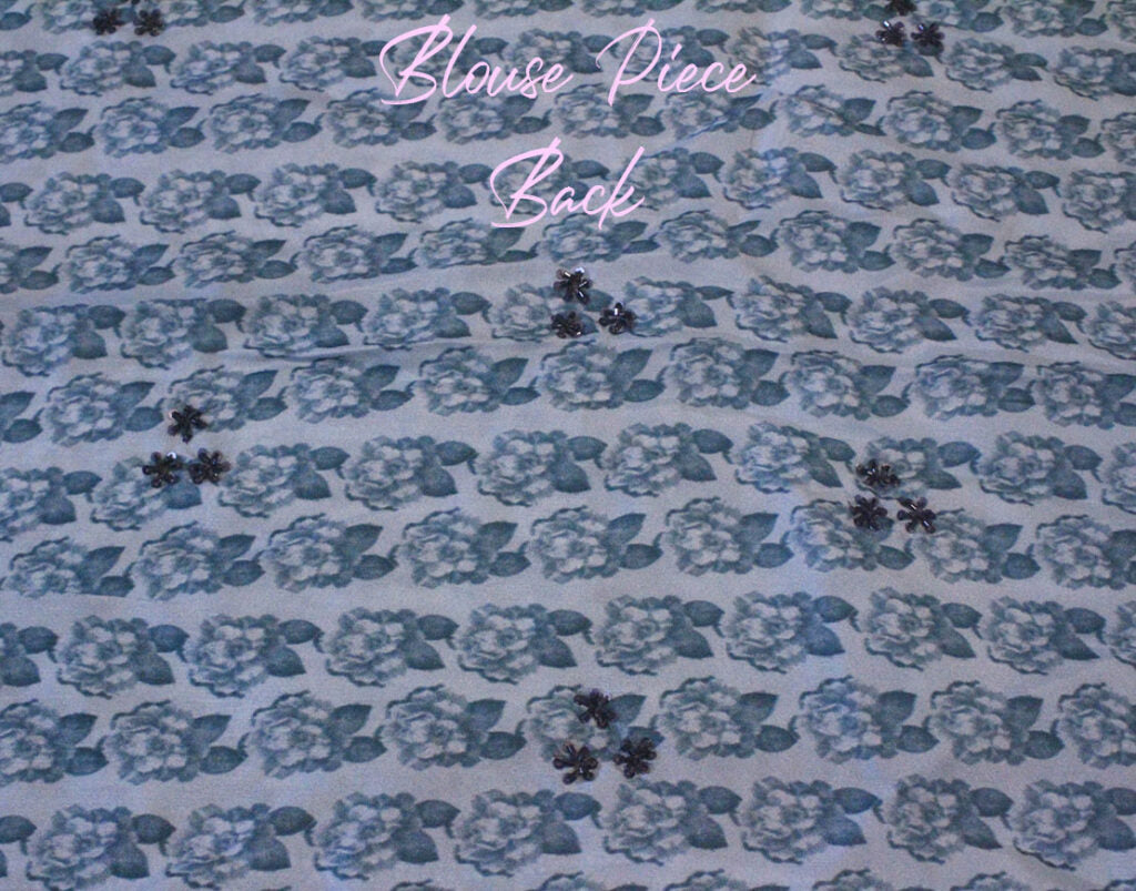 Blue Floral Printed Pure Organza Handwork Saree – Handloom Saree Online India | Elegantt Drapes