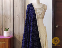 Blue Gaji Silk Bandhani Dupatta – Bandhani Saree Online India | Elegantt Drapes