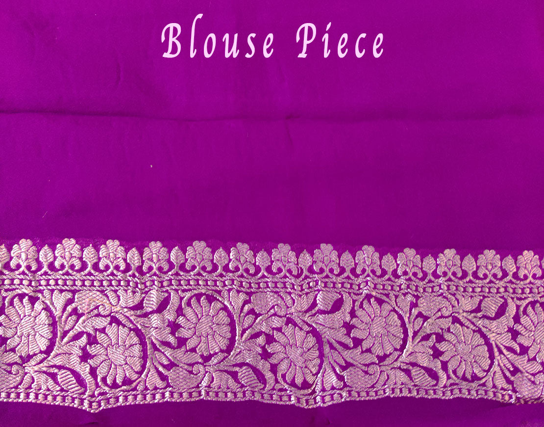 Chikoo Banarasi Handloom Georgette Kadhuwa Saree – Handloom Saree Online India | Elegantt Drapes