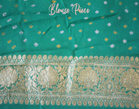 Cyan Mustard Shaded Pure Khaddi Georgette Bandhani Saree – Bandhani Saree Online India | Elegantt Drapes