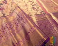 Golden Pure Kanjivaram Tissue Silk Bridal Saree – Handloom Saree Online India | Elegantt Drapes