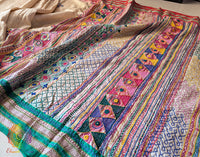 Vidarbha Tussar Silk Lambani Embroidery Saree – Handloom Saree Online India | Elegantt Drapes