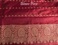 Green Banarasi Handloom Katan Silk Saree 2 – Handloom Saree Online India | Elegantt Drapes