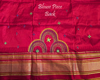 Green Lambani Handwork Pure Ilkal Silk Saree – Ilkal Handloom Saree Online India | Elegantt Drapes