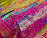 Lime Green Lambani Handwork Pure Ilkal Silk Saree