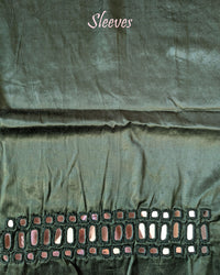 Green Mashru Silk Kutch Mirror Work Blouse – Handloom Saree Online India | Elegantt Drapes