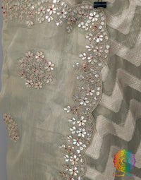 Green Tissue Silk Gota Patti Handwork Saree – Handloom Saree Online India | Elegantt Drapes