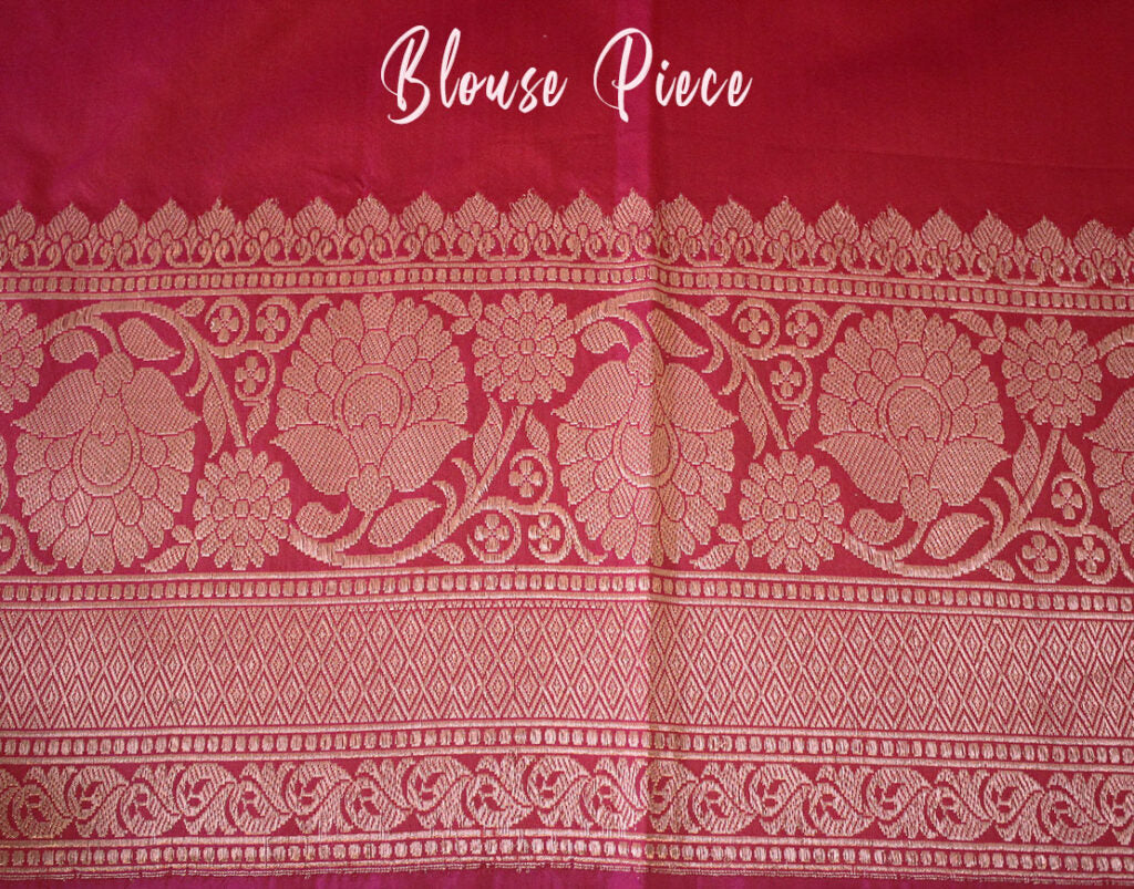 Hot Pink Banarasi Handloom Pure Katan Silk Saree – Handloom Saree Online India | Elegantt Drapes