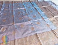 Lilac Pure Banarasi Handloom Katan Silk Saree – Handloom Saree Online India | Elegantt Drapes