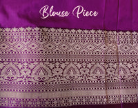 Magenta Purple Banarasi Handloom Pure Katan Silk Saree – Handloom Saree Online India | Elegantt Drapes