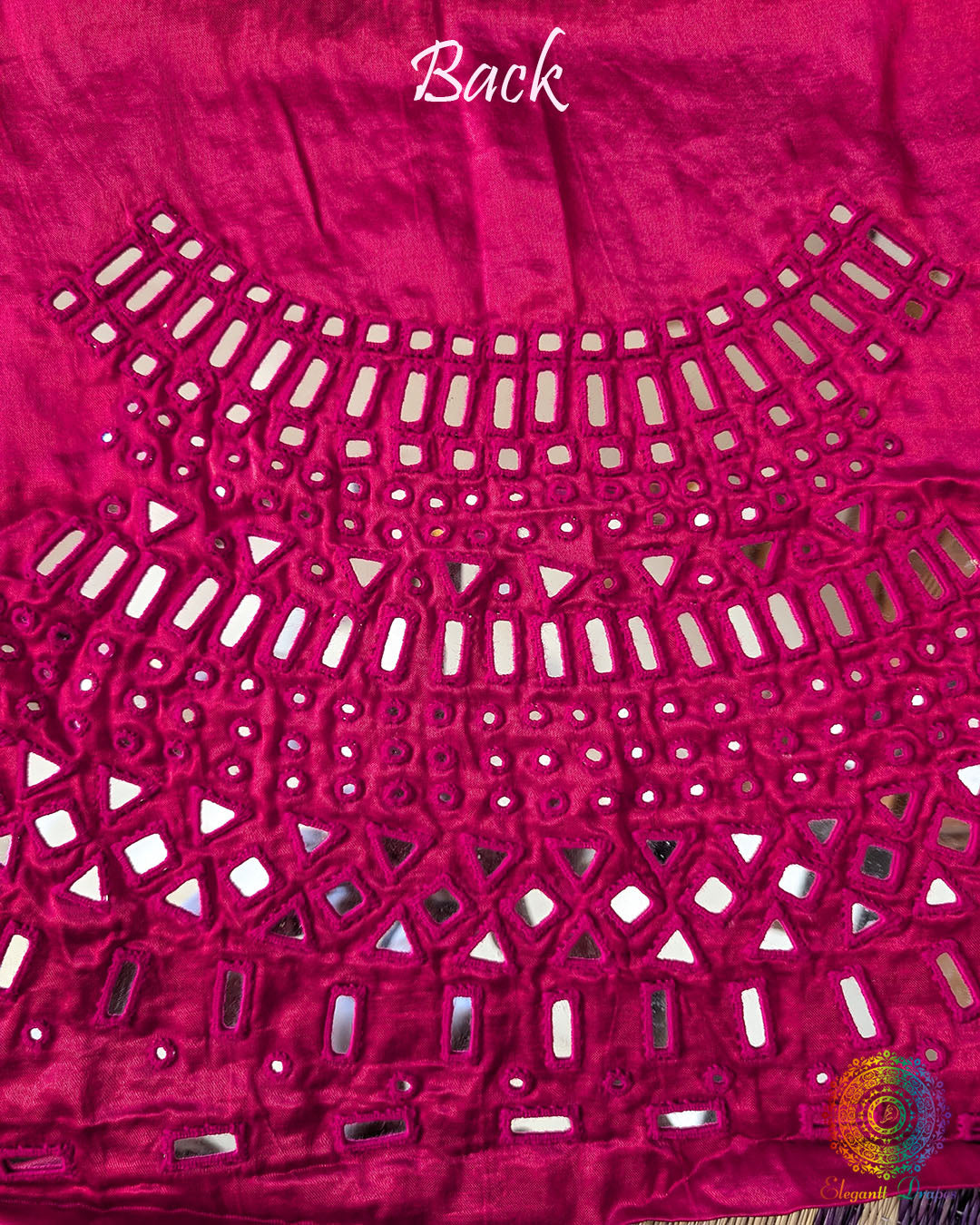 Magenta Mashru Silk Kutch Mirror Work Blouse – Handloom Saree Online India | Elegantt Drapes