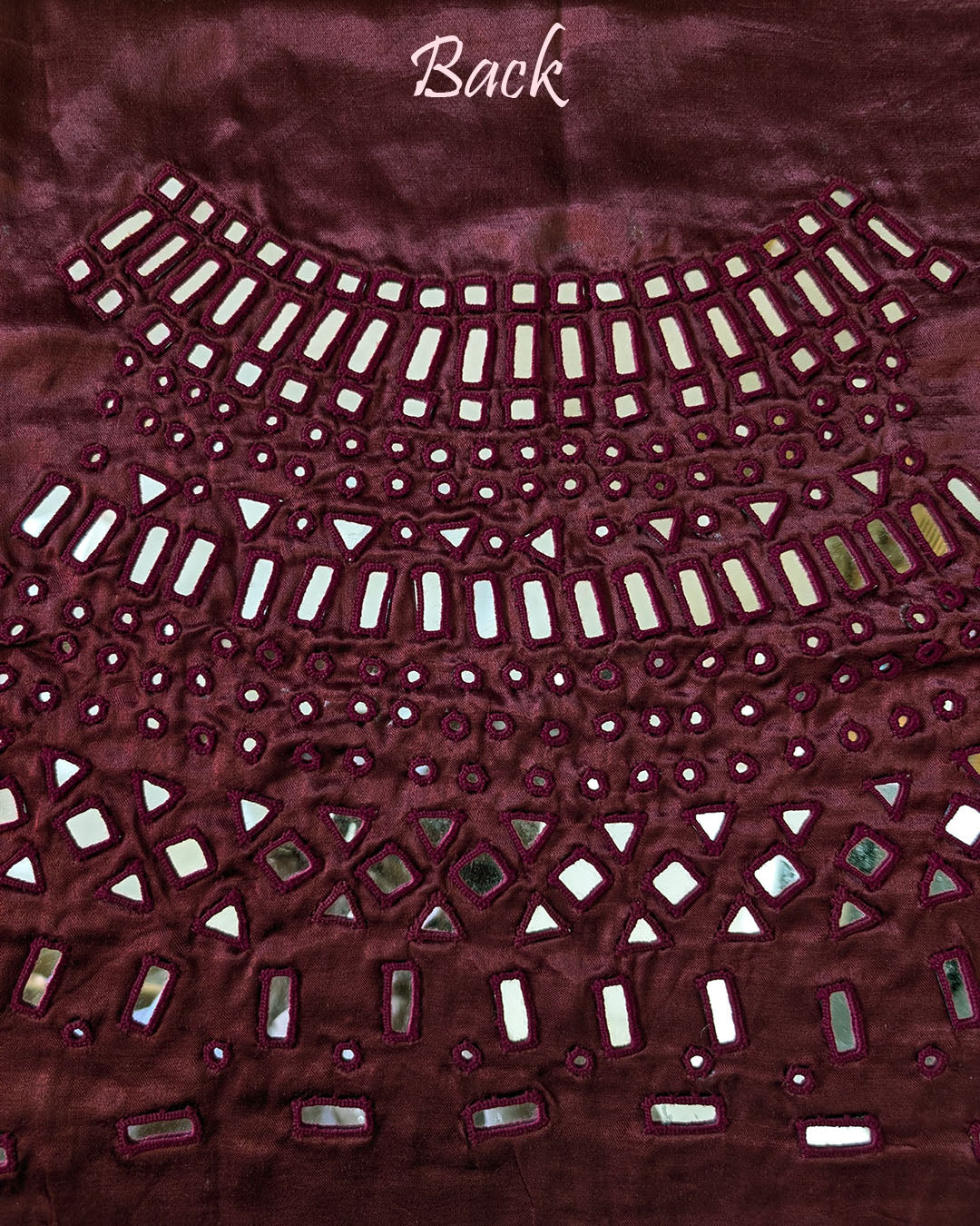 Maroon Mashru Silk Kutch Mirror Work Blouse – Handloom Saree Online India | Elegantt Drapes