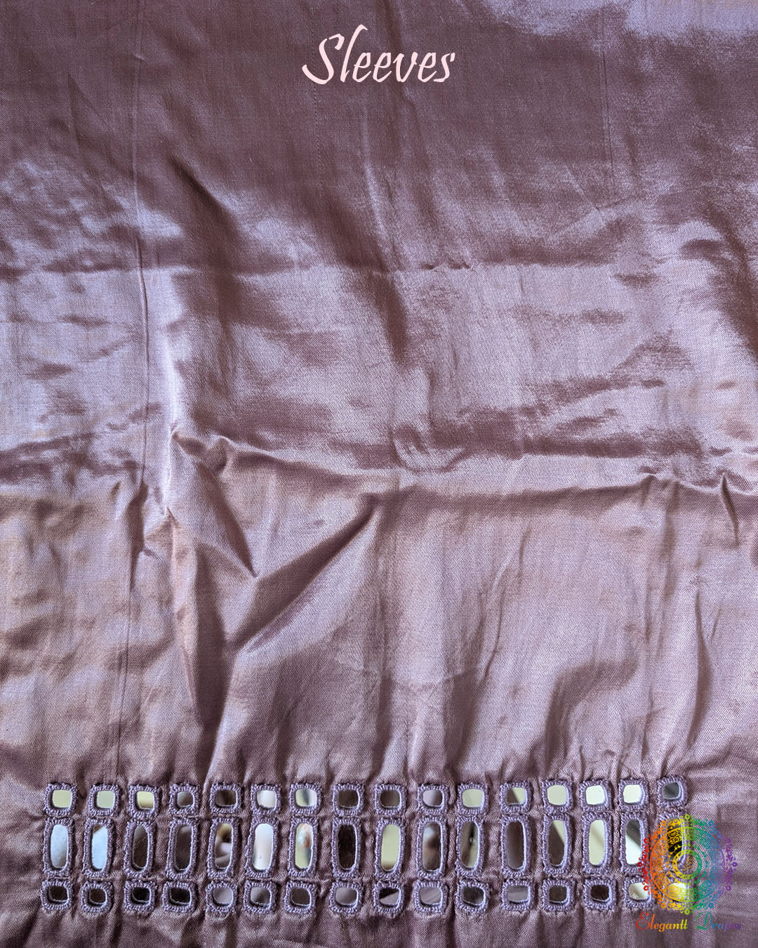 Mauve Mashru Silk Kutch Mirror Work Blouse – Handloom Saree Online India | Elegantt Drapes