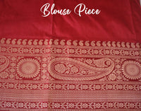 Off White Banarasi Handloom Pure Katan Silk Saree – Handloom Saree Online India | Elegantt Drapes