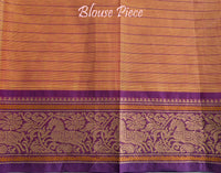 Orange Pure Kanchi Cotton 1000 Boota Saree – Handloom Saree Online India | Elegantt Drapes