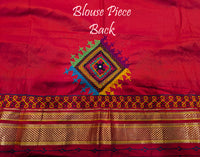 Pale Yellow Pure Ilkal Silk Lambani Handwork Saree – Ilkal Handloom Saree Online India | Elegantt Drapes