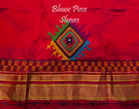 Pale Yellow Pure Ilkal Silk Lambani Handwork Saree – Ilkal Handloom Saree Online India | Elegantt Drapes