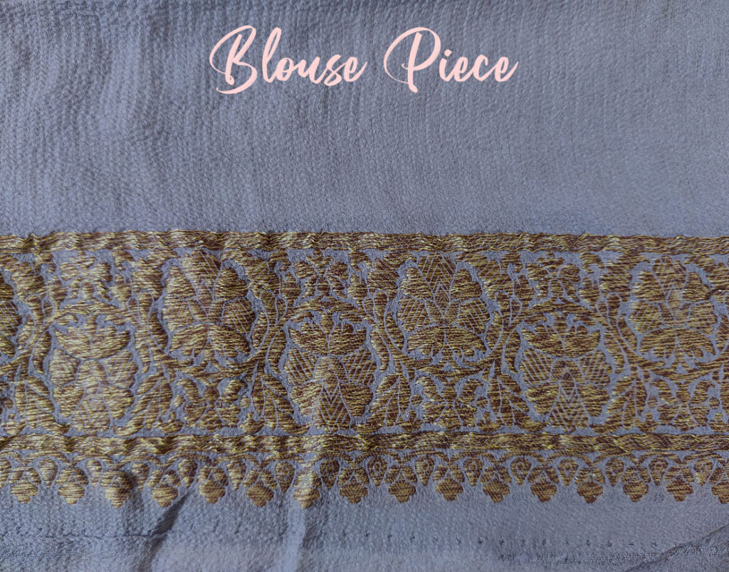 Pale Yellow Banarasi Handloom Pure Khaddi Georgete Saree – Handloom Saree Online India | Elegantt Drapes