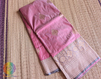 Pink Pure Banarasi Handloom Katan Silk Saree 2 – Handloom Saree Online India | Elegantt Drapes