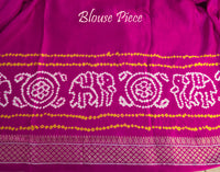 Pink Pure Gajji Silk Bandhani Saree – Bandhani Saree Online India | Elegantt Drapes