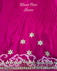 Pink Gaji Gharchola Gota Patti Saree – Handloom Saree Online India | Elegantt Drapes