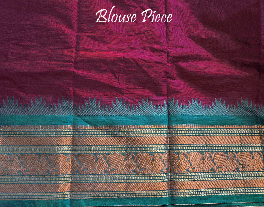 Mulberry Pink Pure Kanchi Cotton Saree – Handloom Saree Online India | Elegantt Drapes
