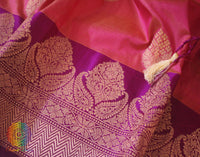 Pink Banarasi Handloom Pure Katan Silk Saree – Handloom Saree Online India | Elegantt Drapes