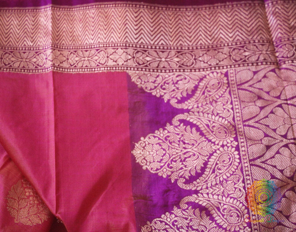 Pink Banarasi Handloom Pure Katan Silk Saree – Handloom Saree Online India | Elegantt Drapes