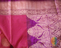Pink Banarasi Handloom Pure Katan Silk Saree – Handloom Saree Online India | Elegantt Drapes