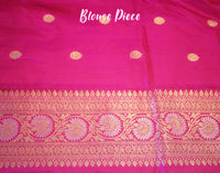 Pink Pure Banarasi Katan Silk Sona Rupa Saree Saree – Handloom Saree Online India | Elegantt Drapes