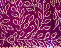Pink Purple Pure Gajji Silk Rasmandal Bandhani Saree – Bandhani Saree Online India | Elegantt Drapes