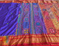 Purple Pure Ilkal Silk Lambani Handwork Saree – Ilkal Handloom Saree Online India | Elegantt Drapes
