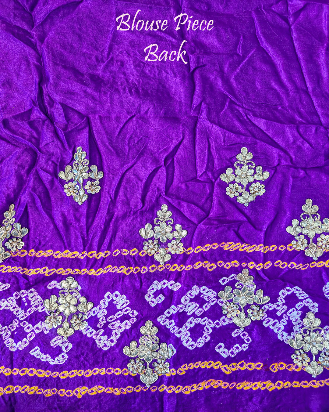Purple Gaji Gharchola Gota Patti Saree