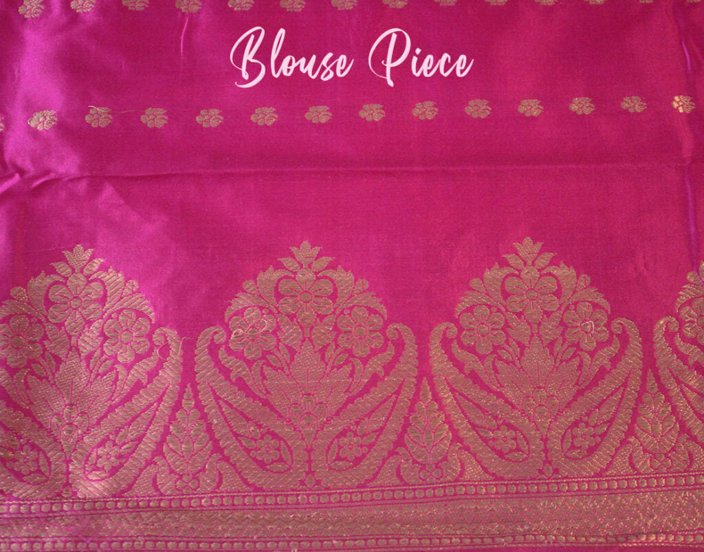 Purple Banarasi Handloom Pure Katan Silk Saree – Handloom Saree Online India | Elegantt Drapes
