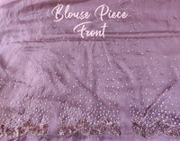 Mauve Pure Organza Silk Handwork Saree – Handloom Saree Online India | Elegantt Drapes