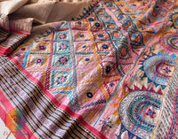 Gorgeous Pure Vidarbha Tussar Silk Lambani Saree – Handloom Saree Online India | Elegantt Drapes